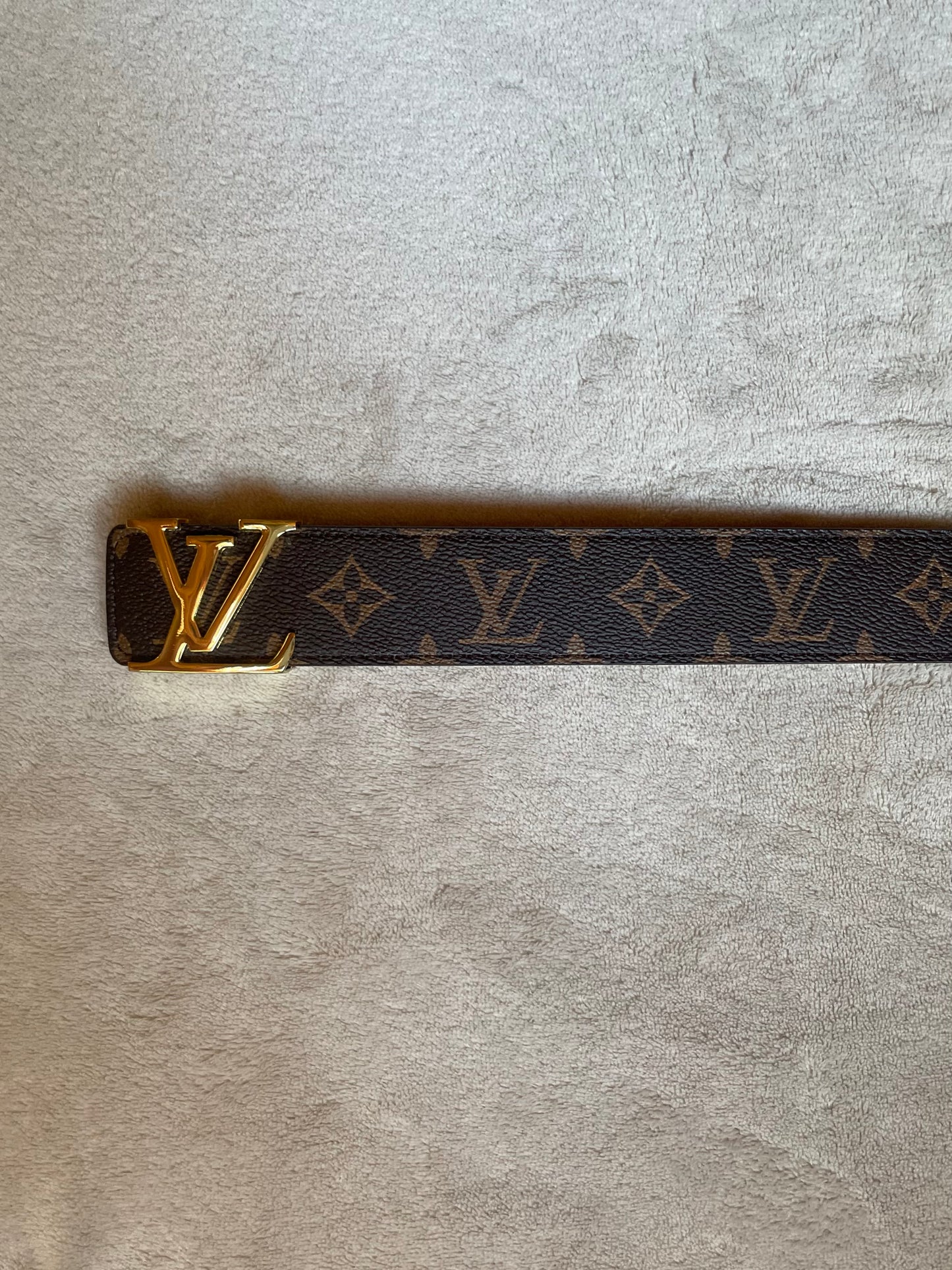 LV Monogram Belt Brown