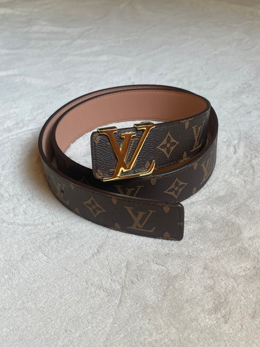 LV Monogram Belt Brown
